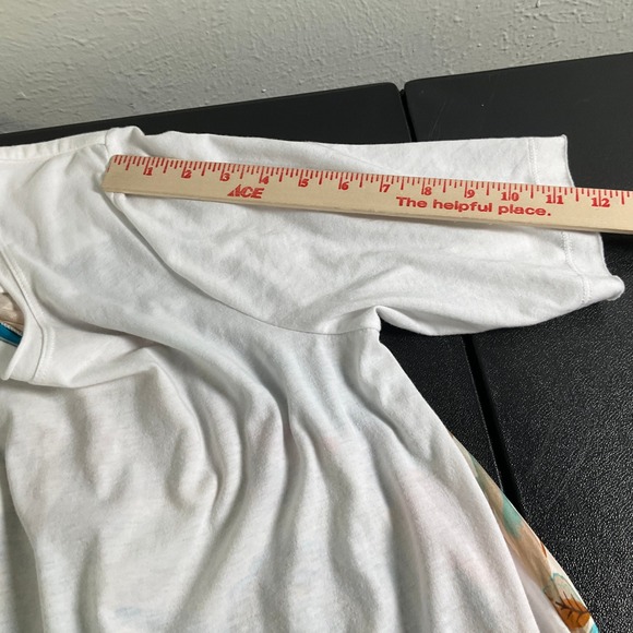 Johnny Was JW Los Angeles Floral Patchwork Tunic Top Sz L Colorful Artsy Boho - Picture 8 of 10